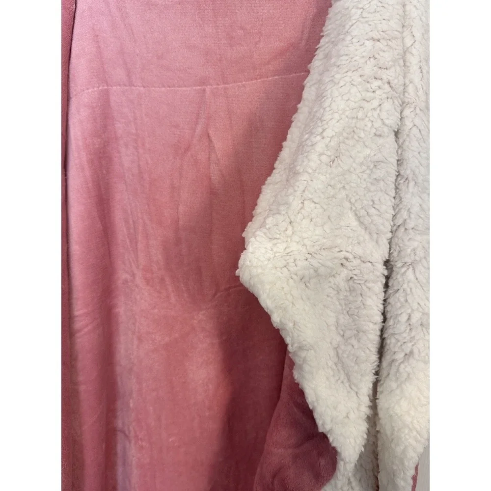 MIAOBEI‎ Plush Throw Blanket Sherpa Fleece Reversible Cozy Soft Pink 59